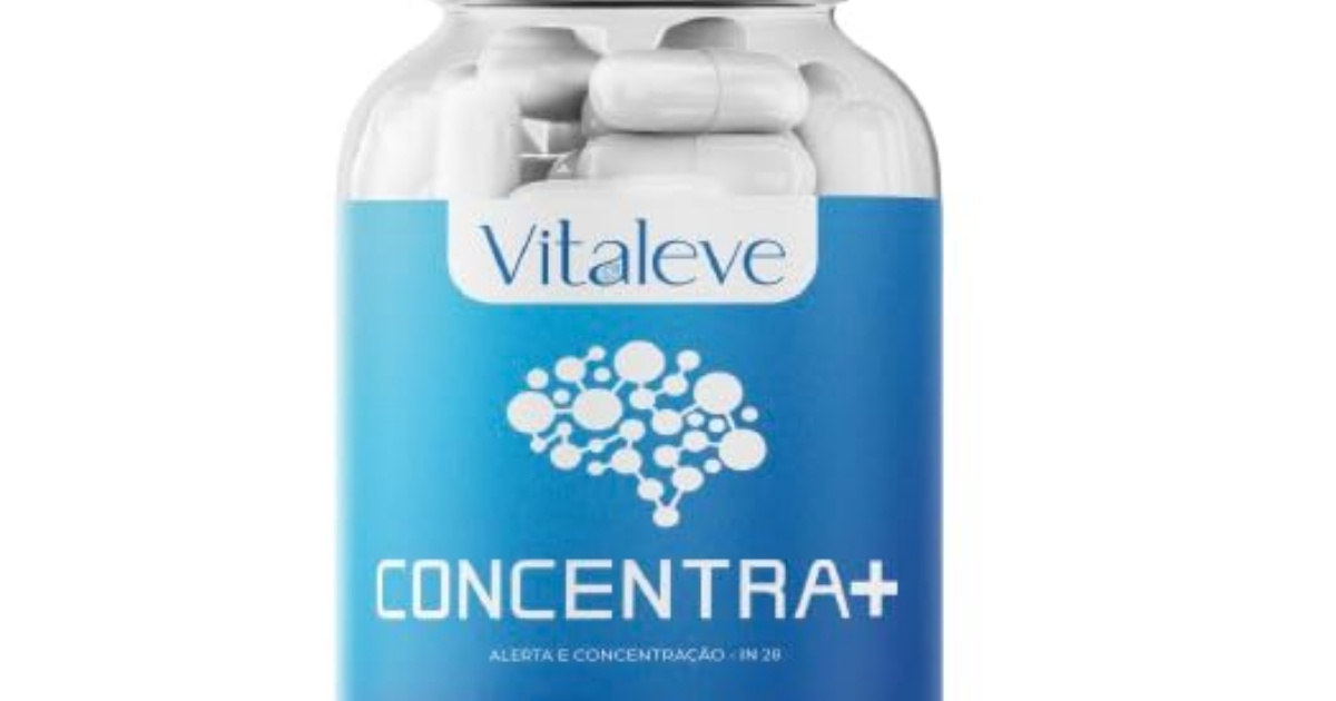 CONCENTRA+ 120 Capsulas VITALEVE Suplemento Alimentar com L-Tirosina, Vitaminas e Minerais - Featured Image