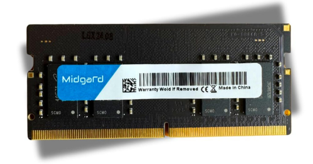 Memoria Midgard 8GB (1X8GB) DDR5 SODIMM 4800MHZ CL40 1,1V Para Notebook Laptop - Featured Image